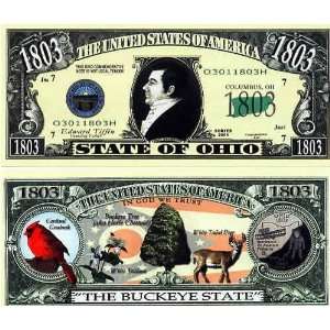  Set of 10 Bills 1803 Ohio State Bill Toys & Games