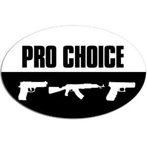 Oval Pro Choice Rifle Pistol Gun Sticker 