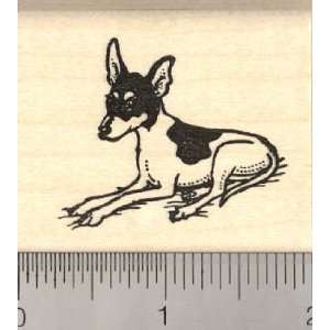  Toy Fox Terrier Dog Rubber Stamp Arts, Crafts & Sewing