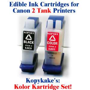 Kopykake 2 Canon Edible Printer Ink Cartridges KJKCSET  