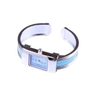 Blue Fashion Small Square Bracelet Wrist Watch For Ladies Girls Women