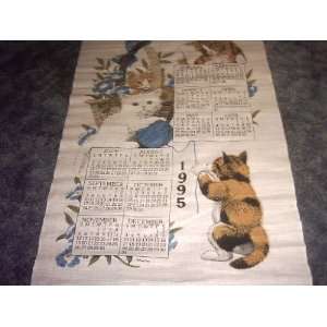  1995 Cloth Calendar Kittens UNKNOWN Books