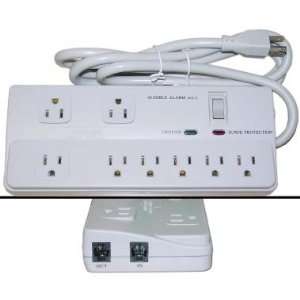  8 Outlet Professional Surge Protector with Fax Modem, Max 