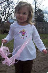 Fairy Princess Crown & Magic Wand LS Baby Toddler Shirt  