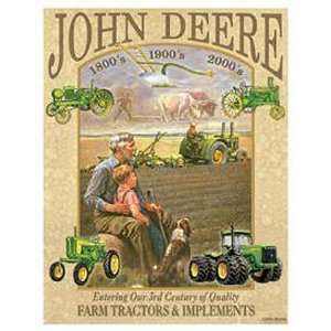  John Deere Tractor 3rd Century Metal Tin Sign Nostalgic 