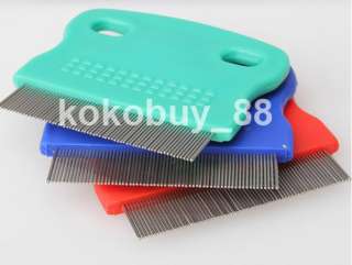 V5492 New Pet Fine toothed Flea Comb Cat Dog Grooming Steel Small 