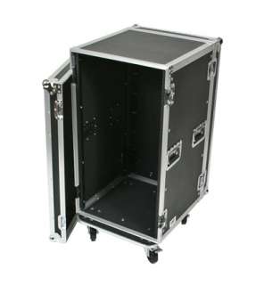 OSP Deluxe ATA 20 Space Amplifier Rack Case w/Casters   Front & Back 