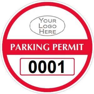  Parking Labels   Design CR4L Vinyl Permant Adhesive White 