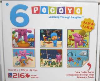   BOX of 6 ★ POCOYO ★ JIGSAW PUZZLES TODDLER FRIENDLY ~ EDUCATIONAL