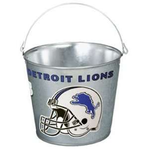  Detroit Lions Metal 5 Quart Pail (Quantity of 2) Sports 
