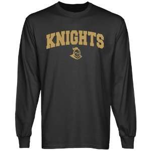  UCF Knights Charcoal Logo Arch Long Sleeve T shirt Sports 