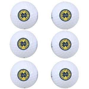    Notre Dame Fighting Irish 6 Pack Logo Golf Balls