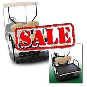 Rear Flip Seat kit EZ GO TXT (TAN in color) Golf Cart 2 n 1 Flip Flop 