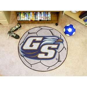 BSS   Georgia Southern Eagles NCAA Soccer Ball Round Floor Mat (29)