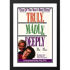  Truly Madly Deeply 20x26 Framed and Double Matted Movie 