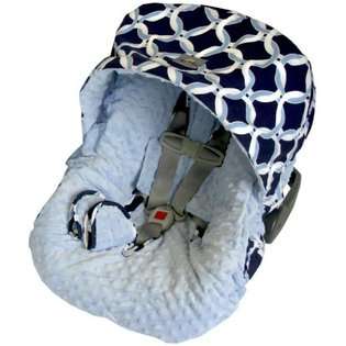 Itzy Ritzy Infant Car Seat Cover in Social Circle Blue 