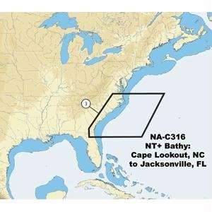  C MAP NT+ NA C316   Cape Lookout Jax Bathy   C Card