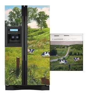Grip Promotions 11176 Country Cow Refrigerator and Dishwasher Combo 