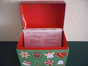 NEW Hallmark VIP Christmas Holiday Recipe Box & Sealed Cards  