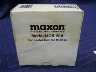 MAXON CB RADIO MCB 20 REMOTE CONTROL CONNECTOR BOX #1  
