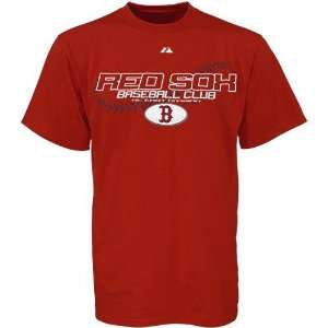    Majestic Boston Red Sox Red On The Ball T Shirt
