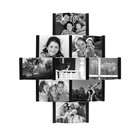   Aero 9 Opening Collage Picture Frame for 4 by 6 Inch Photos, Black