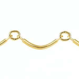 12mm Gold Plated Curved Bar Chain Arts, Crafts & Sewing