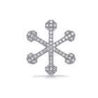 bling jewelry 925 sterling silver micro pave cz snowflake pendant