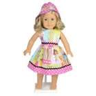 PammyJ Doll Clothes Summer Sugar Plum Pink Polka Dot Dress With 