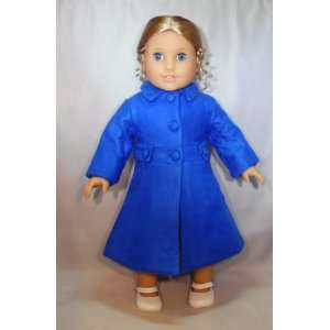  Blue Winter Coat. (COAT ONLY) Fits 18 Dolls Like American 