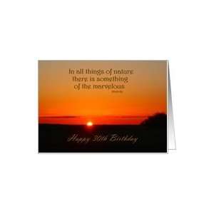  Inspirational Birthday ~ Age Specific 30th ~ Sunrise 