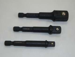 DeWalt Socket Adapter Set Hex Shank to 1/4,3/8,1/2 20V Impact 