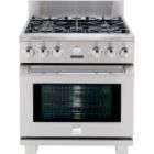 Gas Range With Electric Oven  
