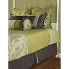 Rizzy Home 10pc  King Size Bedding Duvet Set in Olive Green and 