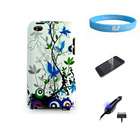   Case for Apple iPod Touch 4G + Blue LED Car Charger + Clear Screen