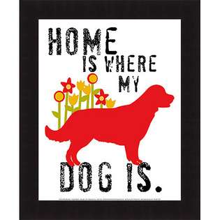  Ginger Oliphant Home Is Where My Dog Is Framed Print 