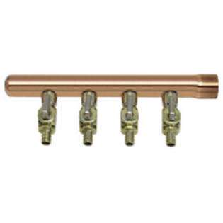   Brass & Tubular Copper Manifold Barb Ball Valve 3/4X1/2 