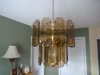 Beautiful Lighted Glass Dining Room Lamp  