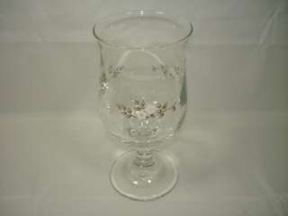 Water Goblet Glass Heirloom by Pfaltzgraff 6 1/2 Tall 12oz   Very 