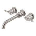   Wall Mount Lavatory Faucet Trim, Brushed Nickel, Valve Not Included