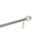 Elegant Home Fashions Pearlized Tension Shower Rod and Hook Set