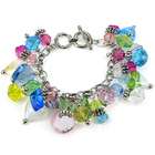 Body Candy Artistic Bead Multi Color Glass Charm Bracelet