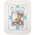 Dimensions Bunnyn Bear Quilt Stamped Cross Stitch Kit 34x43