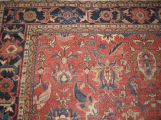 Antique Sultanabad Hand Knotted Persian Rug B 7355  