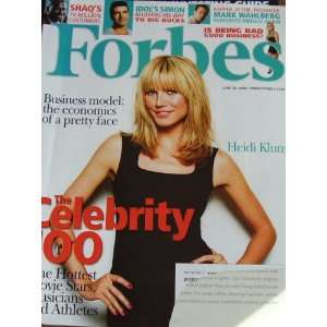 Forbes Magazine June 30 2008 Heidi Klum the Celebrity 100