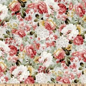  45 Wide Rachels Garden Packed Floral Linen Fabric By 