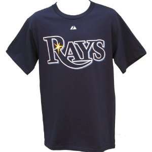 Men`s Tampa Bay Devil Rays #2 B.J. Upton Name and Number Tshirt 