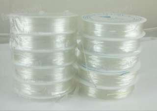 20Roll 1MM Transparent Bead Stretch Cord Wire String 1  