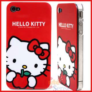 Sanrio Hello Kitty i Phone 4G Case  Hard Red Apple  