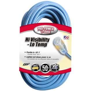 Coleman Cable 02568 12/3 50 Foot Hi Visibility/Low Temperature Outdoor 